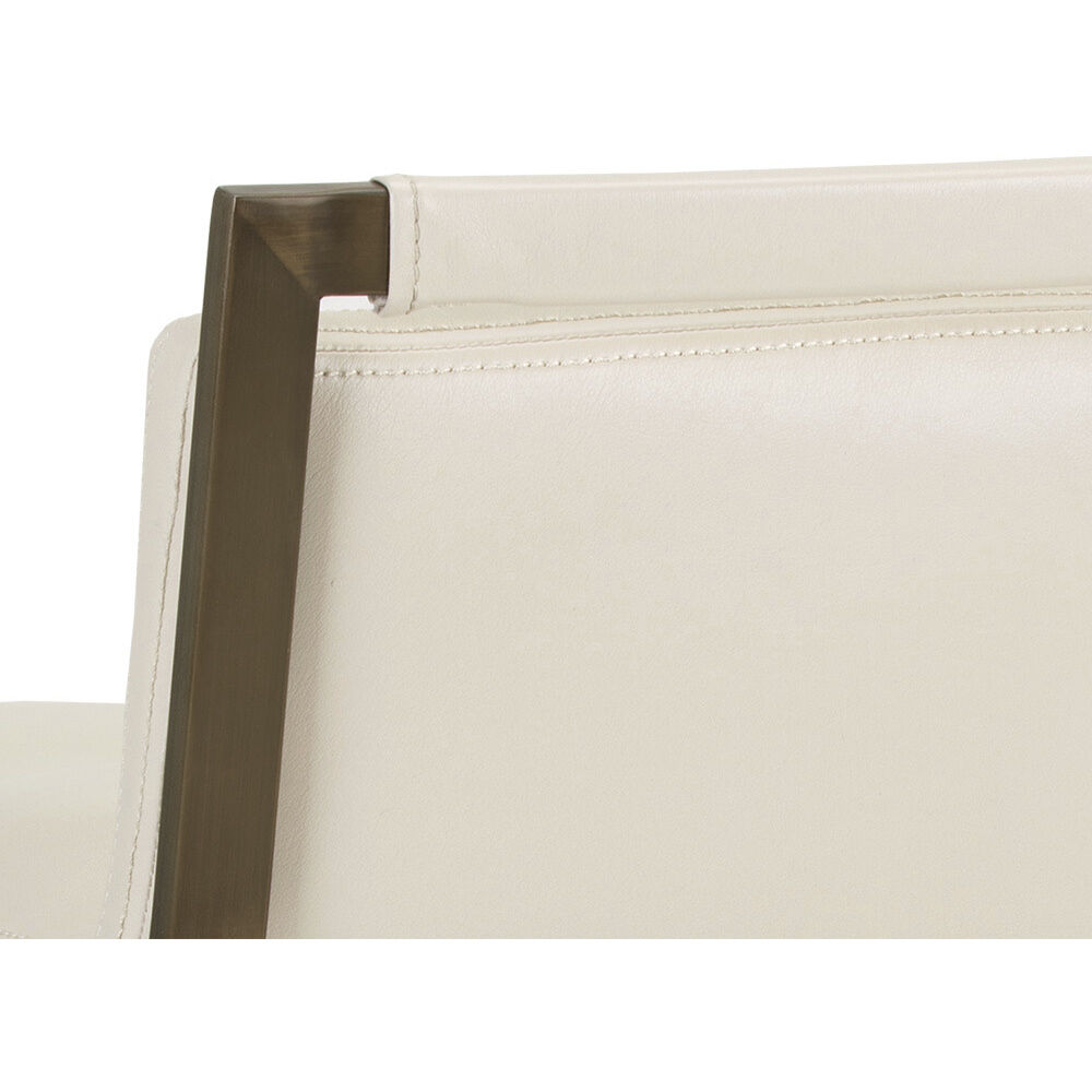 Arizona 32.5 inch Castillo Cream Swivel Counter Stool, Swivel